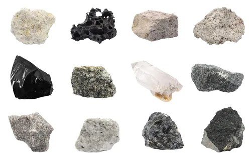 EISCO Kit de introducción a rocas ígneas de 12 piezas, incluye especímenes de 1 pulgada, ideal para aulas de geología y laboratorios de pruebas de