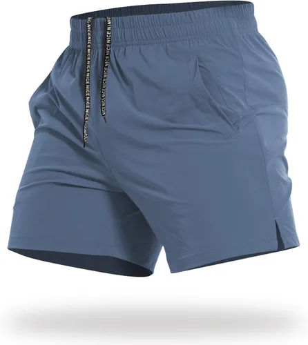 Miniatura 10 de CANGHPGIN Pantalones cortos deportivos de entrenamiento para hombre de 7 pulgadas / 5 pulgadas, de secado rápido, pantalones cortos de correr
