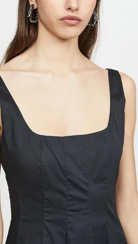 Miniatura 6 de STAUD Vestido Wells para mujer Negro