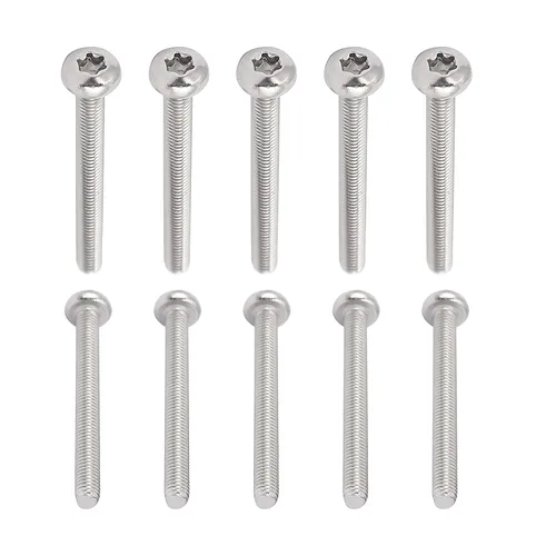 Miniatura 30 de DTGN Tornillos Torx de cabeza plana M1.0.236x0.118 in (DXL), paquete de 20, buenos para maquinaria, sujetadores de seguridad Torx de acero
