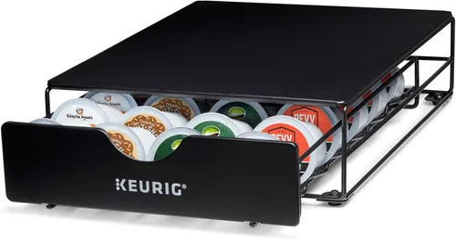 Miniatura 2 de Keurig Slim - Cajón de almacenamiento sin ruedas, para cápsulas de café, con capacidad hasta para 24 cápsulas de Keurig K-Cup, color negro, Cajón