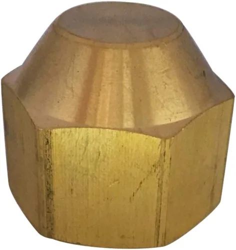 Miniatura 6 de Tapa Abocinada de Latón, Conexión de Tubo SAE de 45 Grados para Tubo de 3/4" de Diámetro Exterior, Tamaño de Rosca 1-1/6" UNF 1 pieza