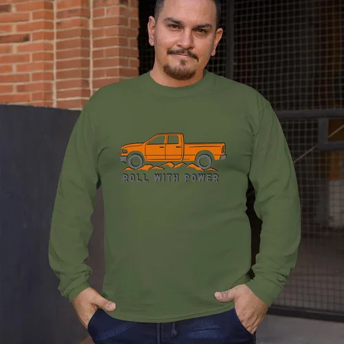 Miniatura 108 de Tee Hunt Camisetas gráficas y camisetas sin mangas para hombre Roll with Power Pickup Truck