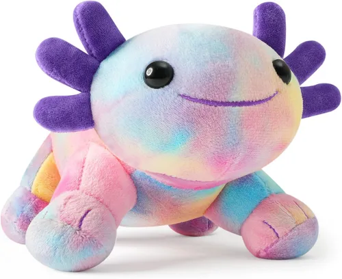 Miniatura 10 de Axolotl - Juguete de peluche, suave y lindo ajolote de 10.8 pulgadas, almohada de felpa de algodón de peluche Kawaii Salamandra Animal para niños