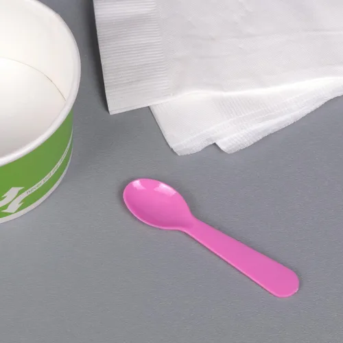 Miniatura 7 de Karat U2450 - Cuchara de degustación desechable, 2.9 pulgadas, color rosa (paquete de 4000)