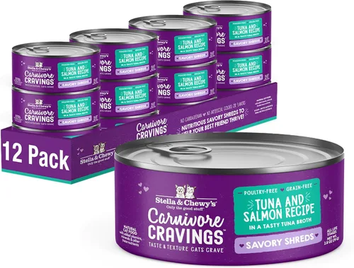 Miniatura 24 de Stella & Chewy's Carnivore Cravings Savory Shreds - Comida húmeda para gatos - Fórmula de alta humedad con pollo premium sin jaula y carne de res