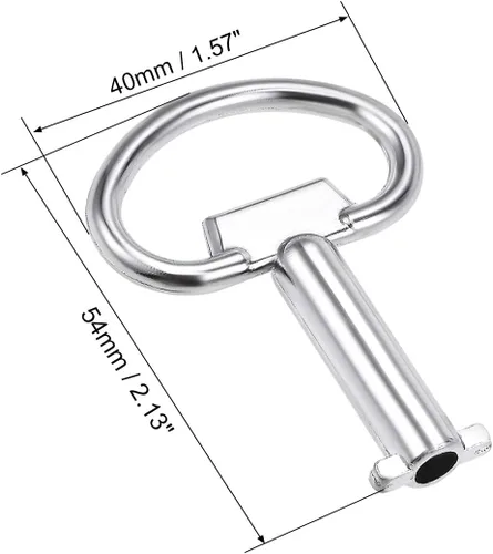 Miniatura 3 de uxcell Llave eléctrica del gabinete 0.197 in agujero de aleación de zinc medidor de agua caja de seguridad 2.126x1.575 in 5pcs