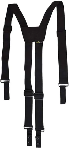 AISENIN - Tirantes de nailon para cinturón de trabajo, arnés táctico para cinturón de trabajo, accesorio de 4 lazos, color negro