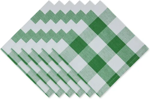 Miniatura 9 de DII Buffalo Check Collection - Juego de manteles individuales clásicos de granja, 13x19, naranja y negro, 6 piezas