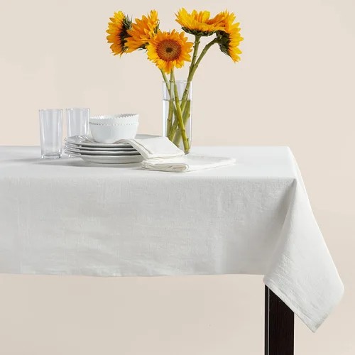 Miniatura 2 de Caldo Mantel rectangular de lino (mostaza)