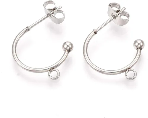 Miniatura 19 de Craftdady Aretes de aro chapados en oro de 14 quilates, 12 pares de aretes de aro de latón con múltiples bucles, círculo, lágrima, flor, palanca