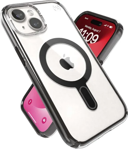 Miniatura 7 de Speck Funda transparente para iPhone 17e y 15 – ClickLock con bloqueo antideslizante, diseñada para MagSafe, protección contra caídas – para iPhone