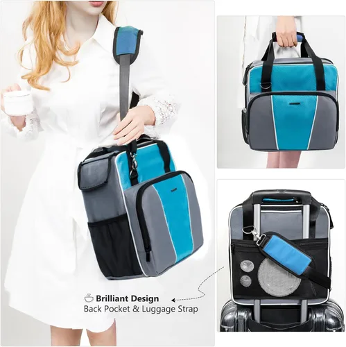 Miniatura 5 de BAGSPRITE - Bolsa de viaje para cafetera Keurig K-Express, estuche porta-cafetera K-Iced de servicio único con múltiples bolsillos para cápsulas