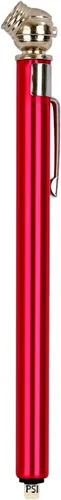 Miniatura 2 de Medidor de neumáticos estilo lápiz de bicicleta 20-120 PSI para uso en camiones, caravanas y neumáticos de bicicleta, color rojo