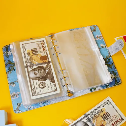 Miniatura 9 de LIZIMANDU Sobres de efectivo para presupuestos, carpeta de presupuesto con 12 planificadores de presupuesto con sobres de efectivo, organizador