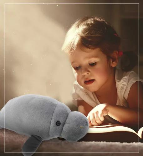 Miniatura 6 de DolliBu Colección de animales de peluche salvajes, colección de peluches suaves, regalos de animales para niños, peluche de manatí, criatura marina