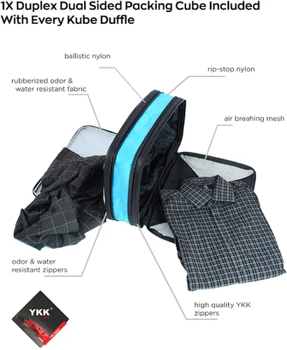 Miniatura 6 de NEW Travel Duffel Bag (Carry On Size) Gym Bag wShoe Compartment Taskin Kube V2 - Original