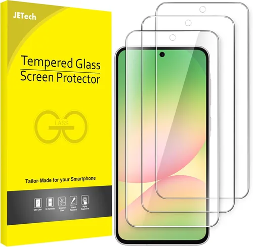 Miniatura 20 de JETech Protector de pantalla para Samsung Galaxy A53 5G / A52 / A52 5G / A52s 5G, película de vidrio templado 9H, antiarañazos, transparente HD