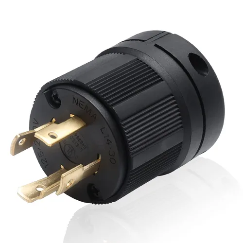 Miniatura 14 de STARELO Enchufe de bloqueo de 30 amperios/conector para grupo electrógeno, NEMA L14-30P y L14-30C, 125/250V 3 polos 4 cables con conexión a tierra