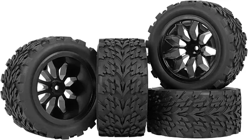 Miniatura 7 de RC Station Ruedas y neumáticos hexagonales RC de 0.472 in escala 1/10 Llantas y ruedas para camiones Traxxas Rustler Stampede 2wd 4x4 vxl Hoss