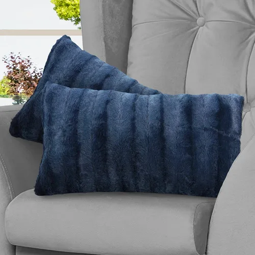 Miniatura 27 de Cheer Collection Almohadas decorativas de otoño para sofá, juego de 2 almohadas de piel sintética para sofá, acogedoras almohadas de otoño para sala