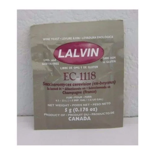 Lalvin EC-1118 Saccharomyces bayanus 5 (bolsas de 0.18 oz) (Тwo Рack)