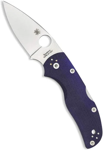 Miniatura 20 de Spyderco C41 Native 5 Signature - Cuchillo plegable con hoja de acero CPM S30V de 2.95" y mango FRN ligero, Gris