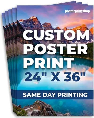 Miniatura 7 de Póster personalizado de alta calidad en papel de calidad fotográfica de 8 x 10 pulgadas, impresión el mismo día, póster personalizable con tu