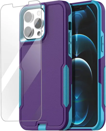 Miniatura 9 de AICase Funda para iPhone 12 Pro Max (6.7"), resistente protección contra caídas, cuerpo completo, a prueba de golpes, a prueba de polvo, protección