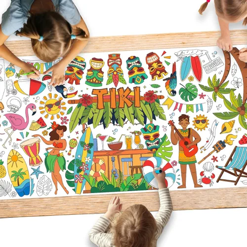 Miniatura 28 de Gatherfun Póster de Actividades para Fiesta de Pascua - 31.5 x 72 Pulgadas, Fiesta de Pascua Feliz, Pancarta de Papel Versátil