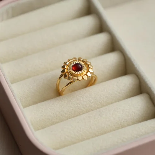 Miniatura 25 de Gempires - Anillos de piedra natural para mujer, ligeros, de cristal, hechos a mano, hipoalergénicos, chapados en oro, para uso diario, regalos