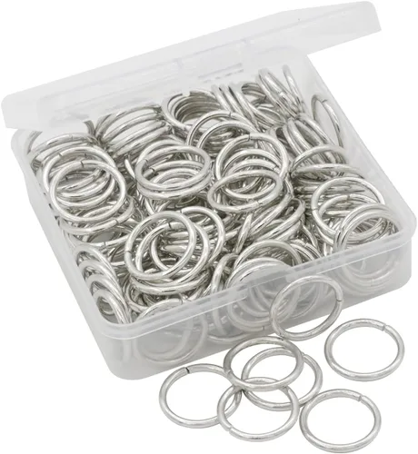 Miniatura 7 de 100 anillos de salto abiertos de 0.71 pulgadas, conectores de joyería de bronce para hallazgos de joyería, suministros de fabricación, pulseras