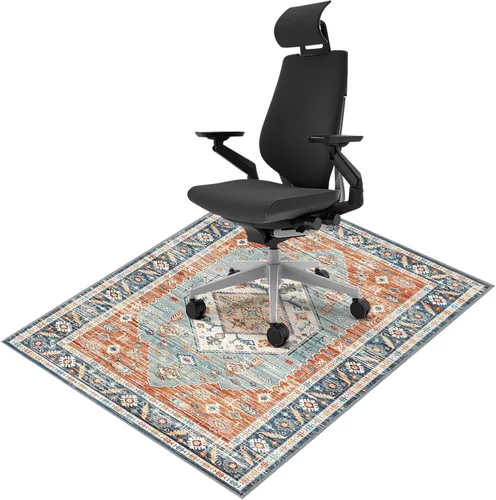 Miniatura 10 de Vicview - Tapete vintage para silla de oficina para suelo de madera dura, 36 x 48 pulgadas, tapete antideslizante para debajo del escritorio