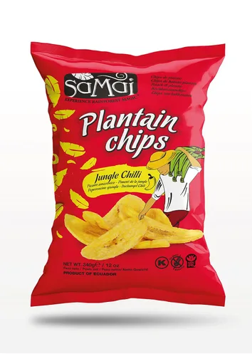 Miniatura 24 de SAMAI Chips de plátano de chile de 2.65 onzas, paquete de 15 unidades, totalmente naturales, sin OMG, sin gluten y Kosher