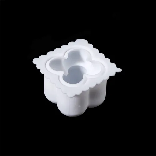 Molde estereoscópico de vela en forma de cubo estereoscópico para aromaterapia, resina epoxi, molde de velas de yeso de silicona, para manualidades,