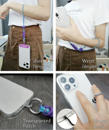 Miniatura 2 de Cordón para teléfono celular, correa de muñeca para mujer, pulsera de teléfono, cordón de muñeca para cámara, cordón de muñeca corto para llaves