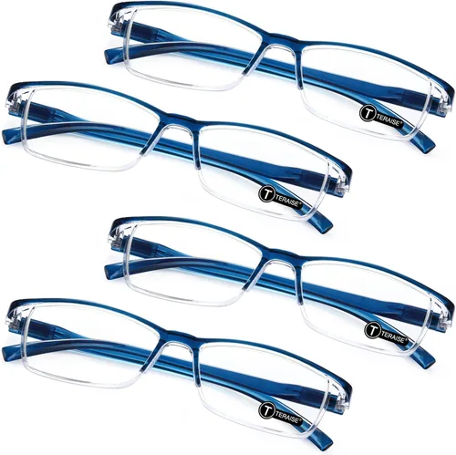 TERAISE Gafas de Lectura Anti-luz Azul de Moda para Hombres y Mujeres Lector de Computadora