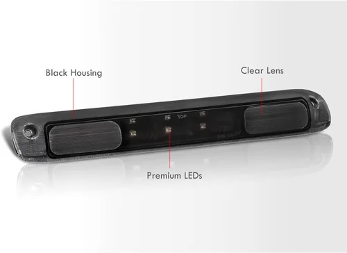 Miniatura 6 de Luces ledes de freno traseras con carcasa negra de repuesto de camiones para Chevy y Sierra