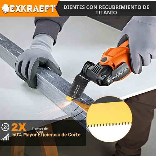 Miniatura 3 de 110 piezas de cuchillas multiherramienta, hoja de herramienta oscilante, hojas de sierra oscilantes universales de titanio para metal, clavos