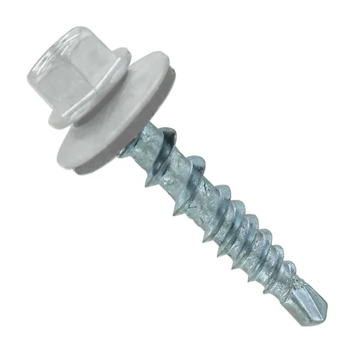 Miniatura 61 de Fasteners Plus ST Fastening Kwikseal Woodbinder Tornillos de Metal a Madera #10 X 1 Burgundy con Arandela de Goma EPDM, 250 Unidades - Diseñados