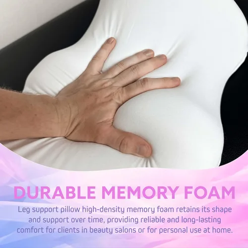 Miniatura 5 de Almohada de rodilla de espuma viscoelástica de alta calidad para quienes duermen de espalda, cuña de apoyo para piernas, almohada para aliviar