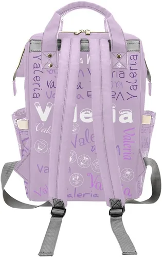 Miniatura 2 de XOZOTY Mochila de pañales personalizada con nombre para hombres y mujeres, bolsas de bebé de enfermería personalizadas, bolsa de viaje para hombros