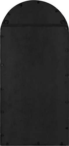 Miniatura 4 de Kate and Laurel Dolbrook - Espejo de arco, 19 x 40, negro satinado, espejo de ventana arqueado moderno con marco de hierro