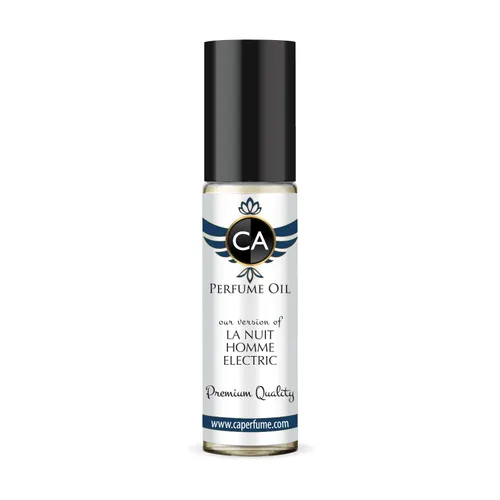 CA Perfume Impression of La Nuit Homme Electric - Aceite de perfume para hombre, aroma ámbar fougere, colonia de larga duración para hombres, tamaño