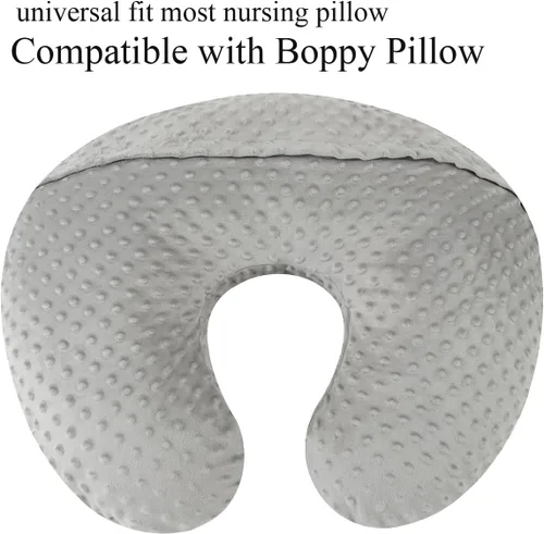 Miniatura 3 de Juego de fundas para almohada de lactancia Dot 2 piezas, fundas ultra suaves compatibles con almohada Boppy, almohada estándar para bebé niño niña