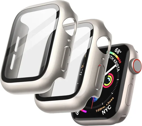 Miniatura 14 de JETech Funda con protector de pantalla para Apple Watch SE 3/2/1 (2025/2022/2020)/Series 6 5 4 de 1.575 pulgadas, cubierta protectora total, Negro