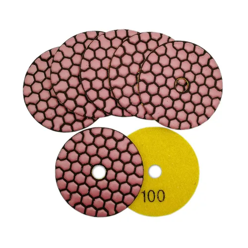 Miniatura 12 de SHDIATOOL Almohadillas de pulido de diamante seco de 3 pulgadas Grit 50 para cuarzo de mármol de granito (paquete de 7)