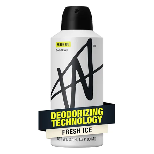 Jake Paul Fresh Ice - Aerosol corporal para hombres por W, desodorante corporal que bloquea el olor, protección de larga duración, 3.4 onzas líquidas