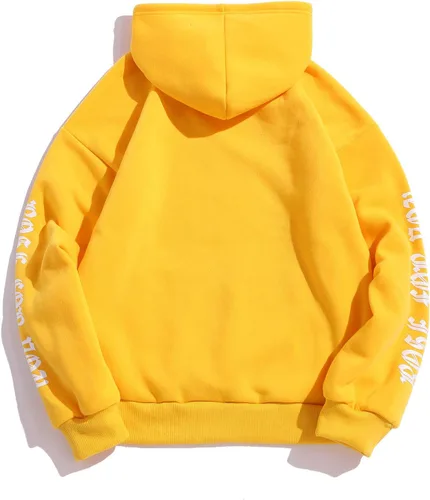 Miniatura 6 de ZAFUL Sudadera con capucha para hombre, con estampado de letras rosas, con cordón, unisex, de vellón, con estampado de letras