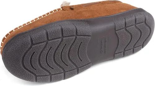 Miniatura 4 de Zigzagger - Pantuflas estilo mocasín de microgamuza y espuma viscoelástica, para hombre
